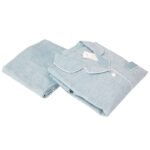 Spring and autumn solid color couple home clothes summer double color spinning cotton yarn men's and women's pajamas set - Image 7