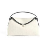 Niche TOTEMET word bag handbag linen with leather versatile women's bag crossbody bag women's large capacity bag cross-border - Image 5