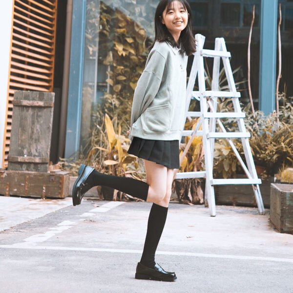 Small leather shoes female jk shoes students low-heeled college style loafers basic jk orthodox daily school uniform shoes