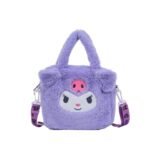 Plush handbag girl cute soft and cute girl's heart small shoulder bag 2025 new Japanese lazy style crossbody bag - Image 5