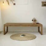 Simple modern all solid wood Japanese style tatami tea table - Image 4