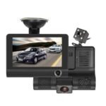 Driving recorder HD night vision car inside and outside three-lens recording DASH CAM cross-border DVR car recorder - Image 4