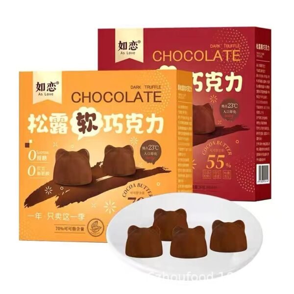 Cocoa butter truffles, dark chocolate, 0 sucrose, sugar-free, gift for girlfriend, net red New Year's goods, wedding candy, leisure snacks