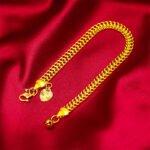 Brass Gold Plated Women's Bracelet Fashion Vietnam Shajin Boss Bracelet Men's 24K Gold Plated Jewelry Cross-border Source - Image 3