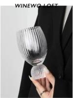 {Pearls are not protected by lead, washed away, I am drunk and ride a whale} Medieval crystal glass cup wine glass Nordic ins style - Image 4