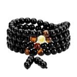 Bracelet men's Korean version of the tide simple personality luminous zodiac bracelet multi-layer long Buddha beads beads male hand ornament - Image 5