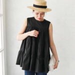Spot Japanese 2022 summer new sleeveless simple layered short cotton dress - Image 6