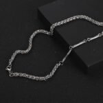 IMI asymmetrical necklace for men and women with the same style ins hip-hop simple indifferent collarbone chain splicing niche accessories YL423 - Image 2