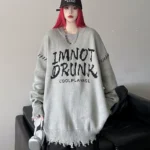 Vintage Loose Oversize Sweater - Image 3