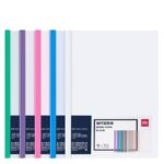 Deli 63102 Draw Pole Report Clip A4 Transparent Board 2.5cm Student Test Papers Office Document Storage - Image 5