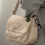 Korean ins simple all-match single shoulder bag female Japanese students class commuting Messenger bag large-capacity messenger bag