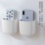 Creative remote control storage box explosive style wall-mounted desktop finishing box bedside mobile phone charging bracket without punching