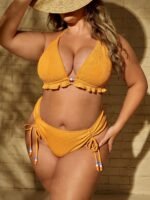 new foreign trade cross-border Amazon European and American sexy large size split bikini ladies swimsuit manufacturers wholesale