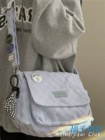 Korean ins simple all-match single shoulder bag female Japanese students class commuting Messenger bag large-capacity messenger bag - Image 3