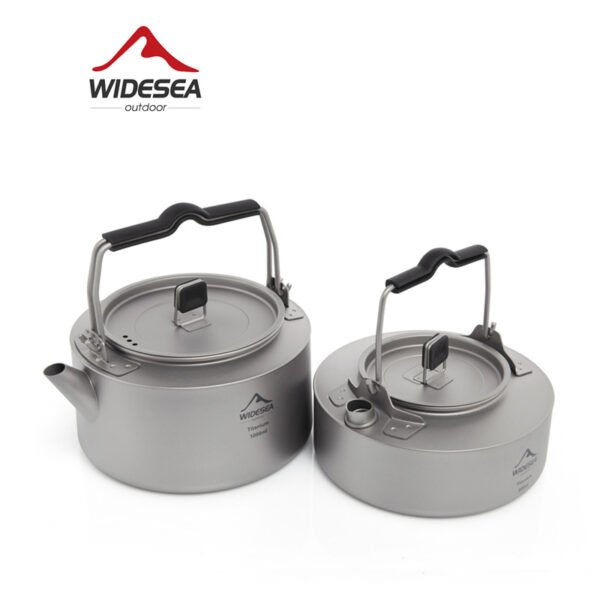 Outdoor pure titanium kettle 1L