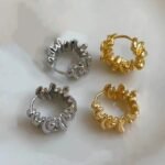 2023 Cross-border European and American Women's Hot Selling French Retro Versatile Irregular Earrings Premium Temperament Earrings Wholesale - Image 3