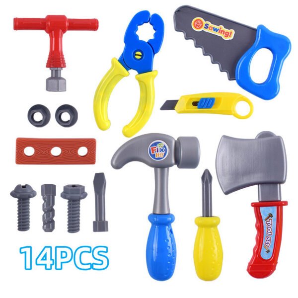 Children's play house simulation tool toy boy DIY electric drill screw repair engineering toolbox set