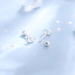 Under the ginkgo tree S999 pure silver pig nose earrings high-end earrings 2023 simple niche design earrings - Image 3