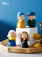 Van Gogh Healing System Small Object Desktop Ins Wind Doll