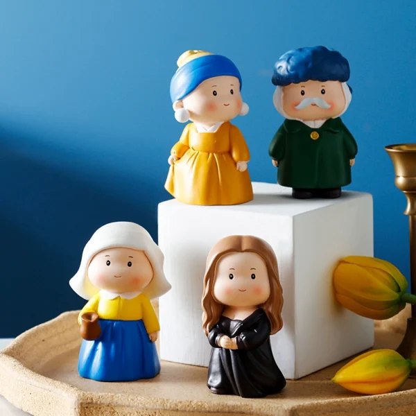 Van Gogh Healing System Small Object Desktop Ins Wind Doll