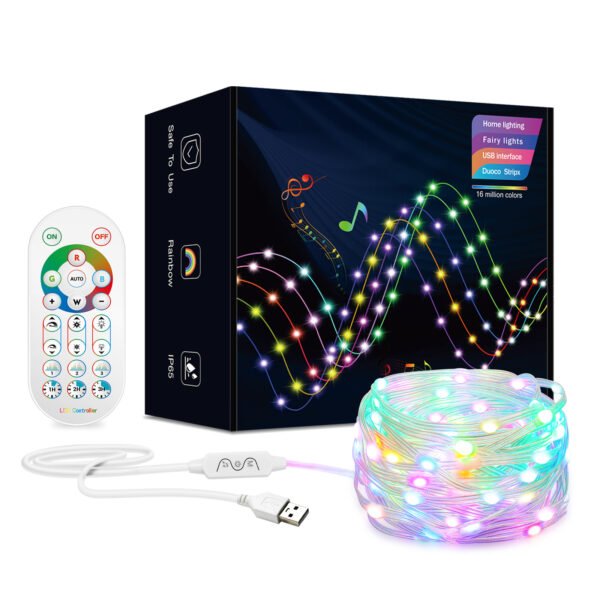 LED leather wire intelligent light string