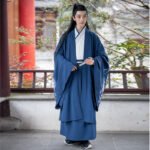 Traditional Hanfu white crane print suit - Image 4