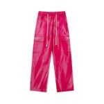 Vintage high-street Harajuku tie-dyed straight trousers - Image 4