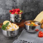 Qifeng Creative Travel Portable Stainless Steel Tableware Spoon Set Retro Tableware Family Tableware Japanese Rice Bowl Bag - Image 2