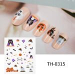 Zhengxiang New Christmas Nail Art Jewelry DIY Nail Art Stickers Small Decals INS Amazon Halloween Nail Stickers - Image 9