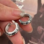 Yongcheng s925 sterling silver earrings niche design sense of high-end earrings American retro star earrings earrings autumn and winter