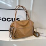 2024 New Crossbody Bag Bag Women's Nylon Cloth Solid Color Tote Bag Large Capacity Commuter Armpit Bag Shoulder Bag - Image 2