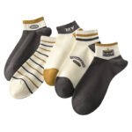 Men's short and medium socks spring and summer cotton anti-odor sports socks thin breathable low-top shallow men's socks wholesale - Image 5