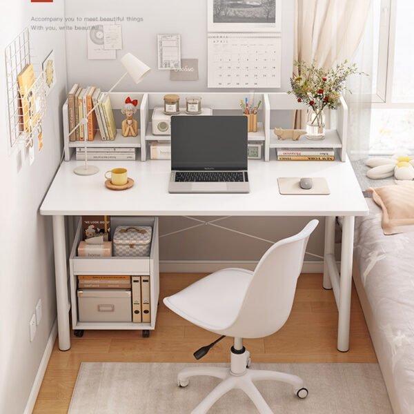 Desk girl bedroom rectangular table simple rental house white desk simple ins computer desk study table