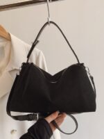 Bag 2025 new matte underarm bag women's fashion simple handbag large capacity crossbody bag - Image 4
