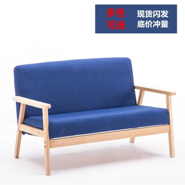 Nordic Japanese-style simple combination small apartment solid wood rental house modern economical clothing store double sofa table and chairs