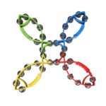 Fish-shaped rattle Orff rattle children adult hand-cranked percussion instrument fish-shaped rattle wholesale