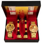 Factory source wholesale e-commerce gift box set commemorative gold watch couple energy quartz explosive gift will sell watches - Image 4