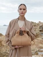 French brand PO Leather Dumpling Bag Women's Neuf 9 Fashion One Shoulder Crossbody Tote Bag High Quality Cloud Bag - Image 4