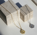 Daily order ~ S925 silver ~ niche Japan Harajuku fashion simple temperament ~ texture pattern pendant necklace clavicle chain