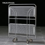 Medieval glass trolley living room bedroom ins sofa side a few net red mobile dining cart designer rack - Image 4