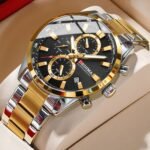 The new men's three-eyed six-hand over-function sports watch luminous waterproof cross-border hot-selling calendar business watch - Image 2
