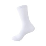 Men's Odor Resistant Sports Socks 7A Antibacterial Socks Thickened Towel Bottom Solid Color Small White Socks Combed Cotton All-in-One Machine Boneless Socks - Image 5