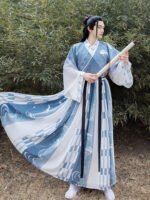 Traditional Hanfu waist-length gown - Image 4