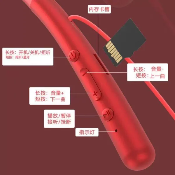 Apple Card Neck Hanging Earbuds Huawei Universal Wireless