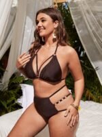 new foreign trade cross-border Amazon European and American sexy large size split bikini ladies swimsuit manufacturers wholesale