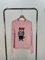 Lazy wind dress fox pullover sweater women's 2024 autumn super good-looking temperament loose knit top - Image 3