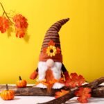 2022 Cross-border New Harvest Festival Maple Leaf Faceless Doll Gnome Thanksgiving Autumn Christmas Goblin Doll Ornament - Image 3