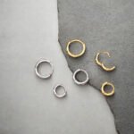 All-over S999 foot silver plain ring earrings women's simple style earrings sleep free ear piercing ear buckles spot wholesale - Image 3