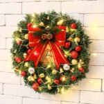 Christmas wreath 30/40/50cm Christmas decorations window props Christmas shopping mall arrangement Christmas wreath - Image 2