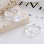 Original star fashion cool girl ins indifferent style niche design sense Internet celebrity personality French opening index finger ring